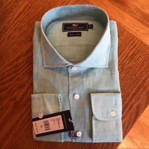 NWT-Men’s Vineyard Vines Linen Greenwich Shirt